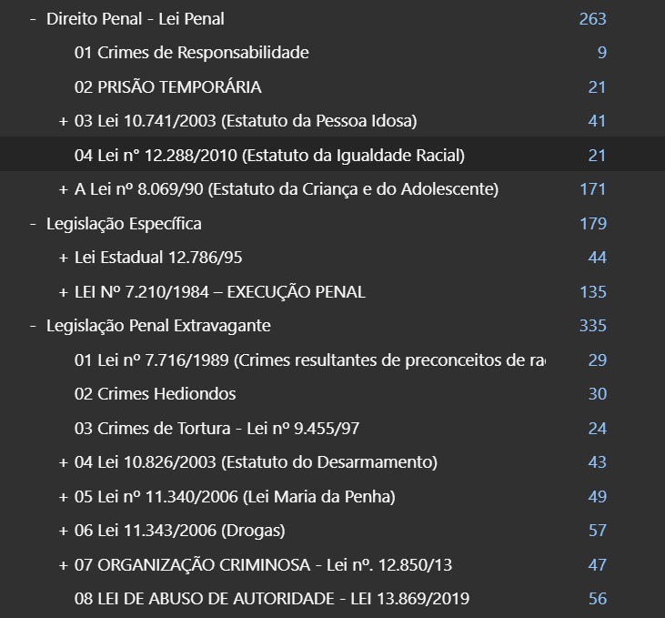 flashcards revisao polícia penal goiás