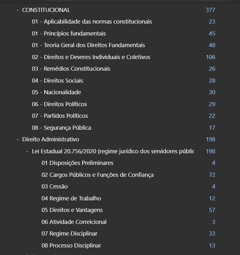 flashcards polícia penal goiás