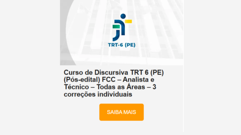 melhor curso de redacao trt 6